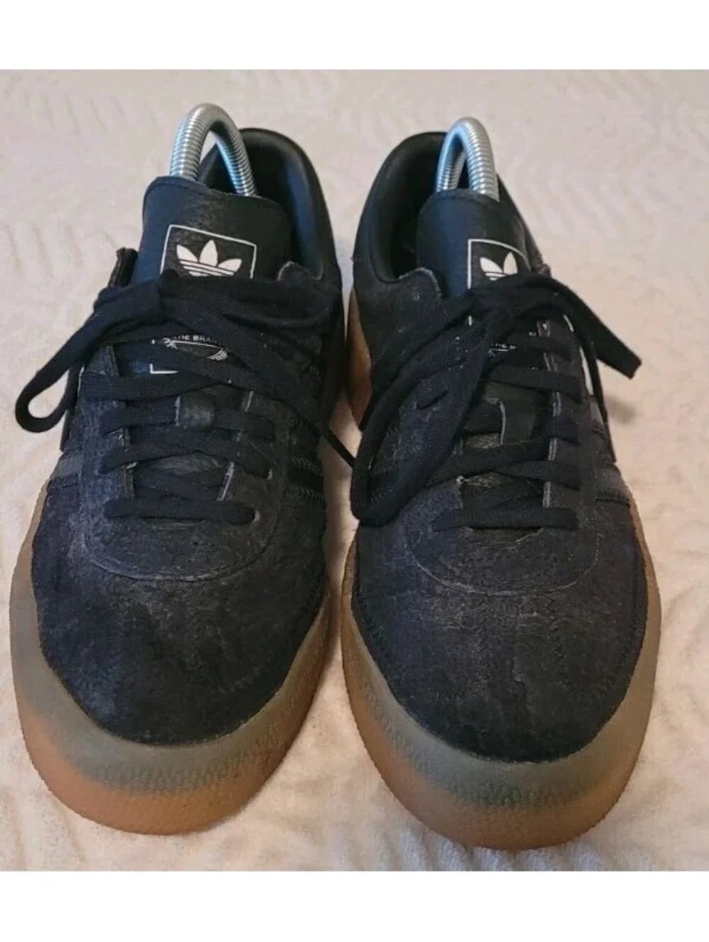 Adidas Women's US 8 Sambarose Sneakers Core Black Gum Soles ART B28157